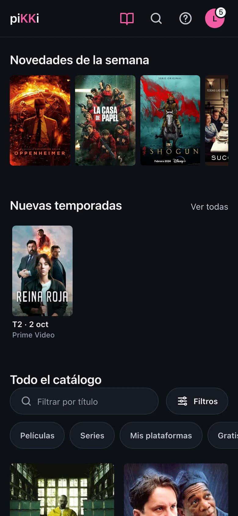 La misma portada de piKKi vista en el móvil.